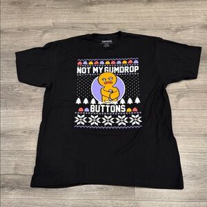 Shrek Gingy “Not My Gumdrop Buttons” Men’s Tee Size Extra Large